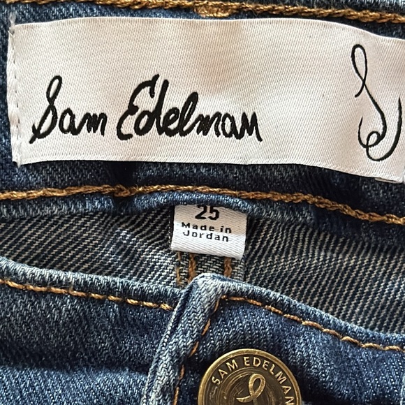 Sam Edelman High Rise Slim Straight Jeans - Picture 6 of 13